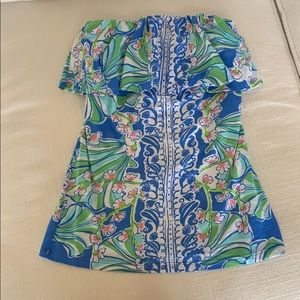 Lilly Pulitzer strapless top